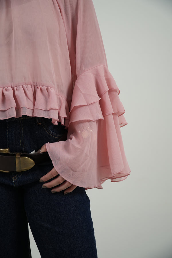 Blusa Bata Chiffon