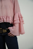 Blusa Bata Chiffon