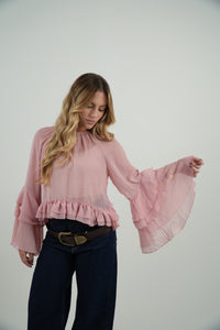 Blusa Bata Chiffon