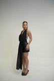 Blusa negra con foco