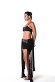 Combo: Mini Saia Acqua + Top Amarrações Acqua (Preto)
