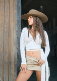 Blusa Amarração Renda