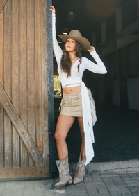 Blusa Amarração Renda