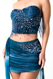 Combo: Mini Saia Acqua + Corset Acqua (Acqua)