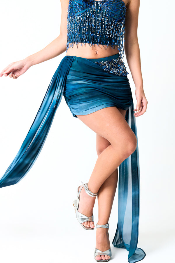 Combo: Mini Saia Acqua + Corset Acqua (Acqua)