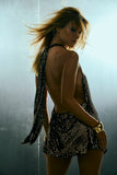 Vestido de discoteca con cuello halter
