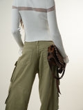 Pantalones oliva pesados