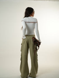 Pantalones oliva pesados