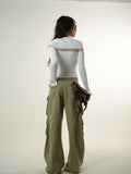 Pantalones oliva pesados