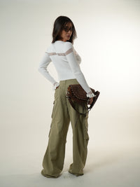 Pantalones oliva pesados