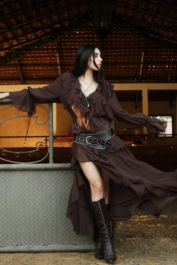 Vestido Longo Chiffon