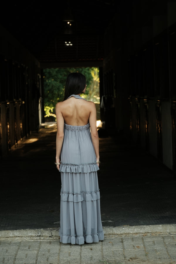 Vestido Medalhas Azul