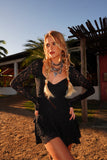 Vestido Babados Renda