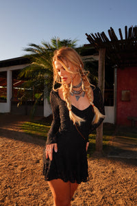 Vestido Babados Renda