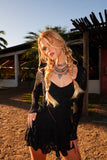 Vestido Babados Renda