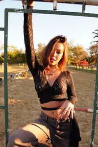 Blusa Amarração Renda