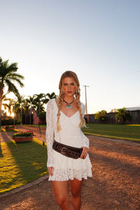 Vestido Babados Renda
