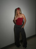 Pantalones sastre de color gris sirena