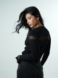 Blusa de punto con cintura