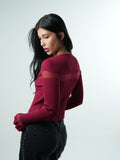 Blusa de punto con cintura