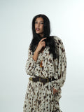 Vestido Longo Chiffon Leopard