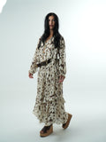 Vestido Longo Chiffon Leopard