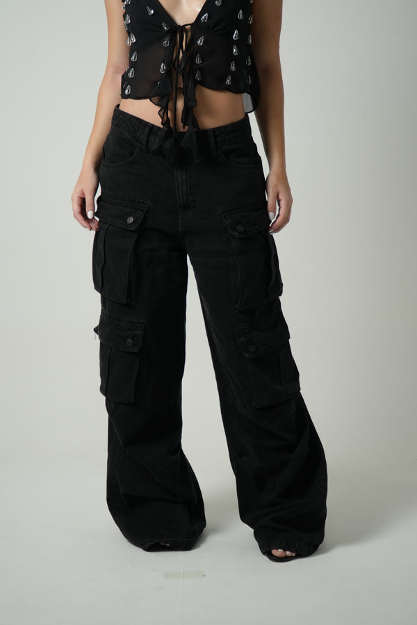 Black Heavy Pants
