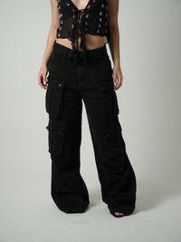 Pantalones negros pesados