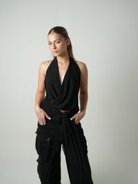 Pantalones negros pesados