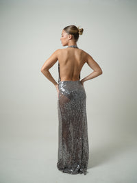 Vestido largo brillante
