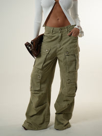 Pantalones oliva pesados