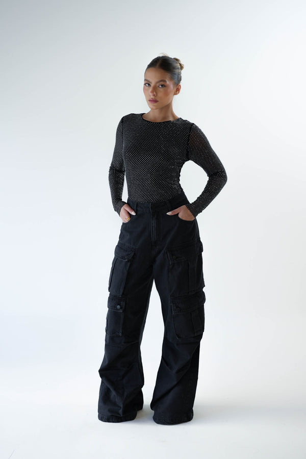 Black Heavy Pants