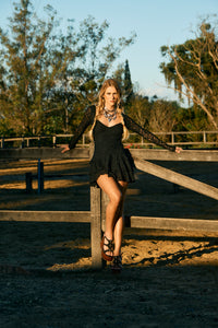 Vestido Babados Renda