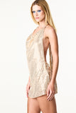 Vestido de discoteca con cuello halter