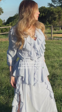 Stories de Vestido Longo Chiffon