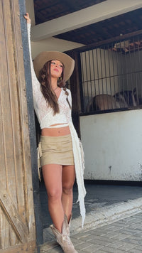 Stories de Blusa Amarração Renda