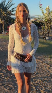 Stories de Vestido Babados Renda