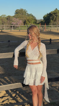 Stories de Blusa Amarração Renda