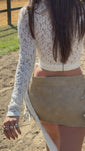 Stories de Mini Saia Franjas
